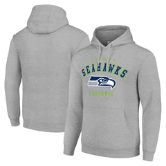 Seattle Seahawks Starter Unisex Logo Pullover Hoodie Heather Gray