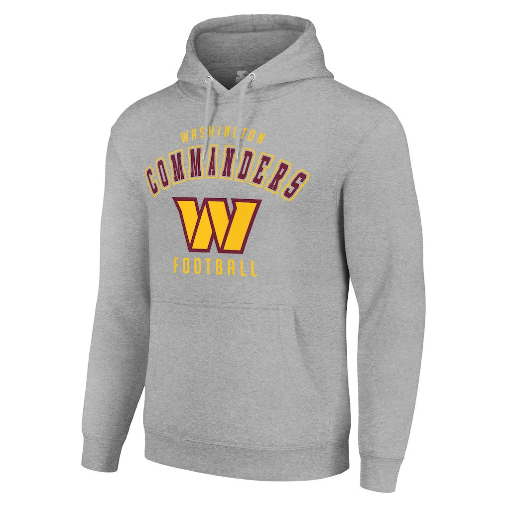 Washington Commanders Starter Unisex Logo Pullover Hoodie Heather Gray