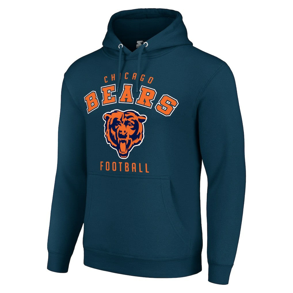 Chicago Bears Starter Unisex Logo Pullover Hoodie Navy