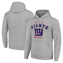 New York Giants Starter Unisex Logo Pullover Hoodie Heather Gray
