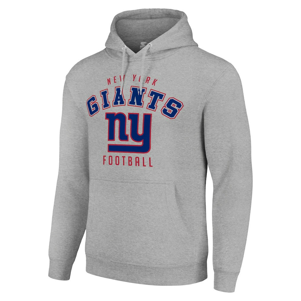 New York Giants Starter Unisex Logo Pullover Hoodie Heather Gray