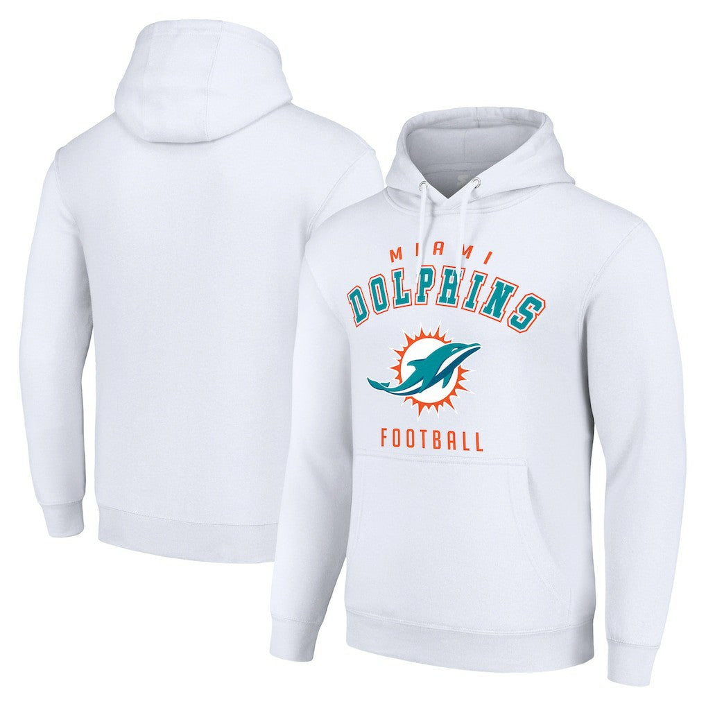 Miami Dolphins Starter Unisex Logo Pullover Hoodie White