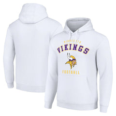 Minnesota Vikings Starter Unisex Logo Pullover Hoodie White