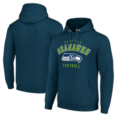 Seattle Seahawks Starter Unisex Logo Pullover Hoodie College Navy