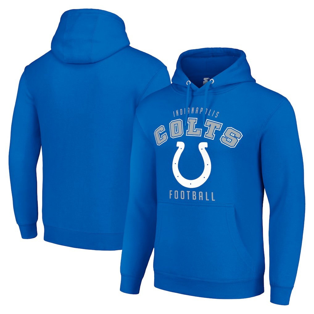 Indianapolis Colts Starter Unisex Logo Pullover Hoodie Royal
