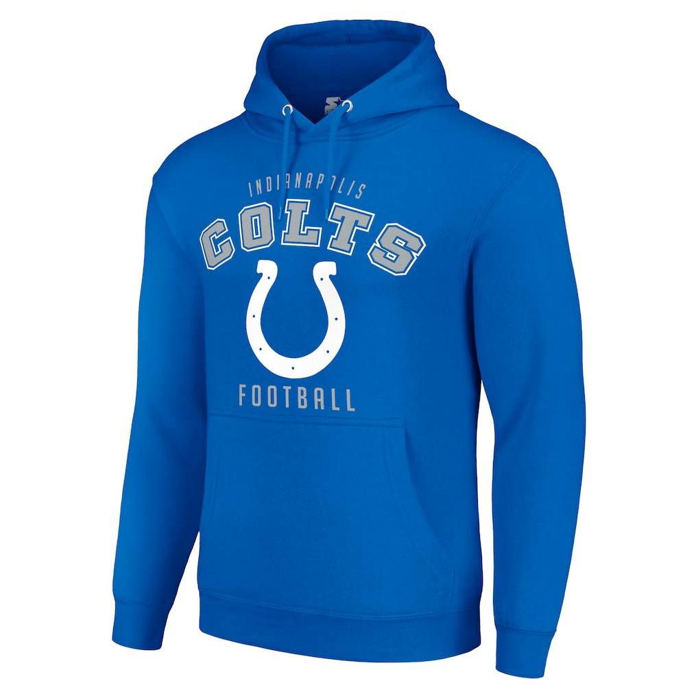 Indianapolis Colts Starter Unisex Logo Pullover Hoodie Royal