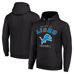 Detroit Lions Starter Unisex Logo Pullover Hoodie Black