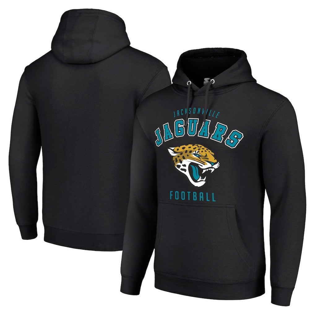 Jacksonville Jaguars Starter Unisex Logo Pullover Hoodie Black