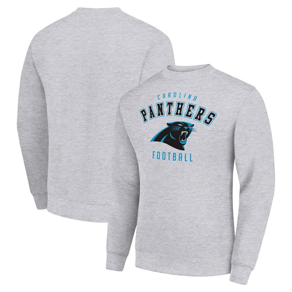 Carolina Panthers Starter Team Logo Pullover Sweatshirt Heather Gray