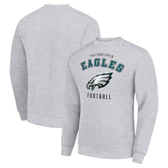 Philadelphia Eagles Starter Team Logo Pullover Sweatshirt Heather Gray