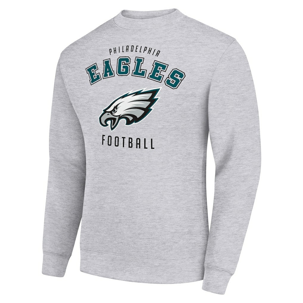Philadelphia Eagles Starter Team Logo Pullover Sweatshirt Heather Gray