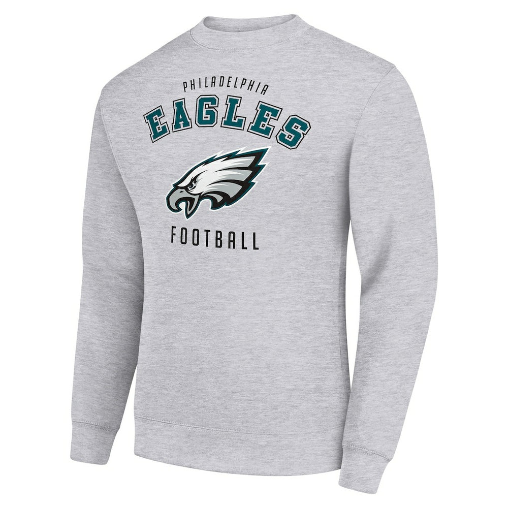Philadelphia Eagles Starter Team Logo Pullover Sweatshirt Heather Gray