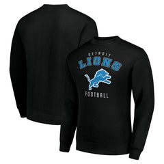 Detroit Lions Starter Team Logo Pullover Sweatshirt Black