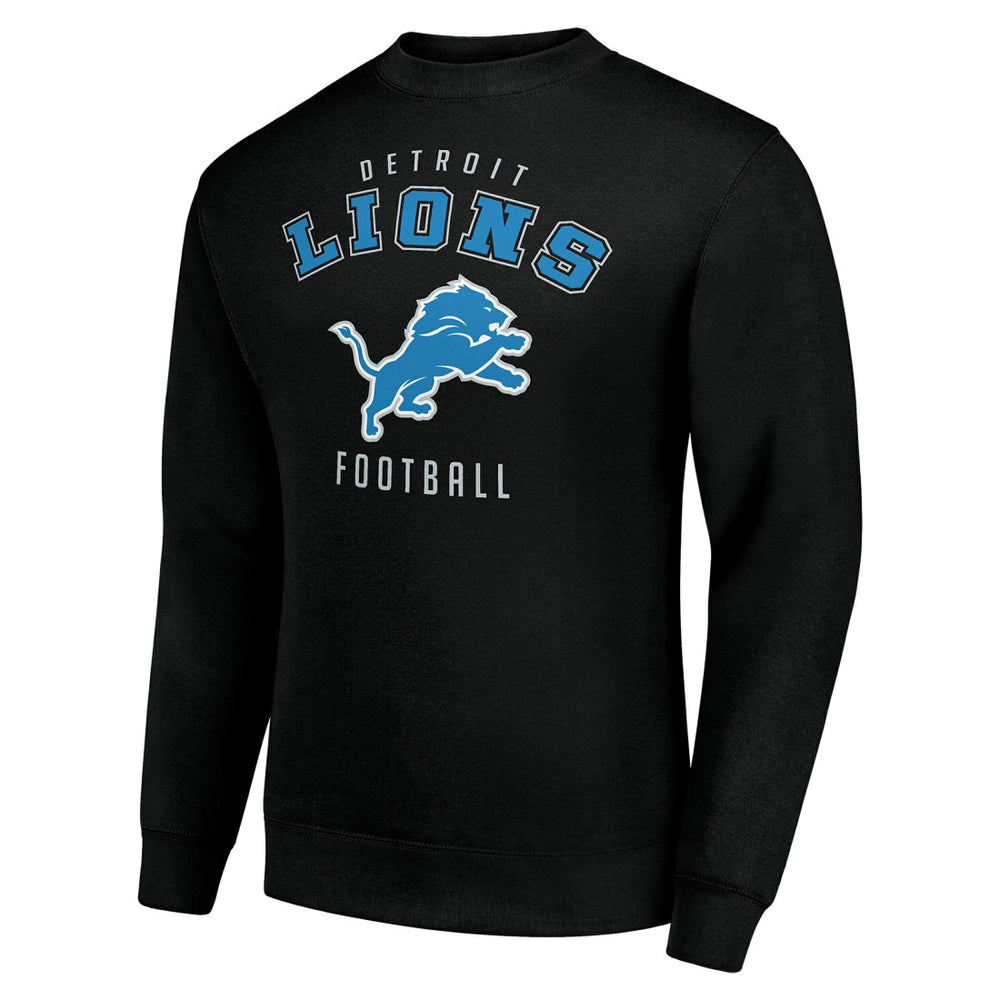 Detroit Lions Starter Team Logo Pullover Sweatshirt Black