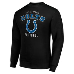 Indianapolis Colts Starter Team Logo Pullover Sweatshirt Black