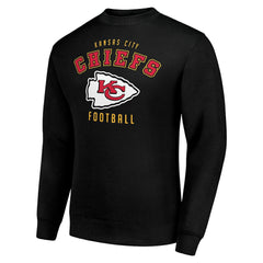 Kansas City Chiefs Starter Team Logo Pullover Sweatshirt Black