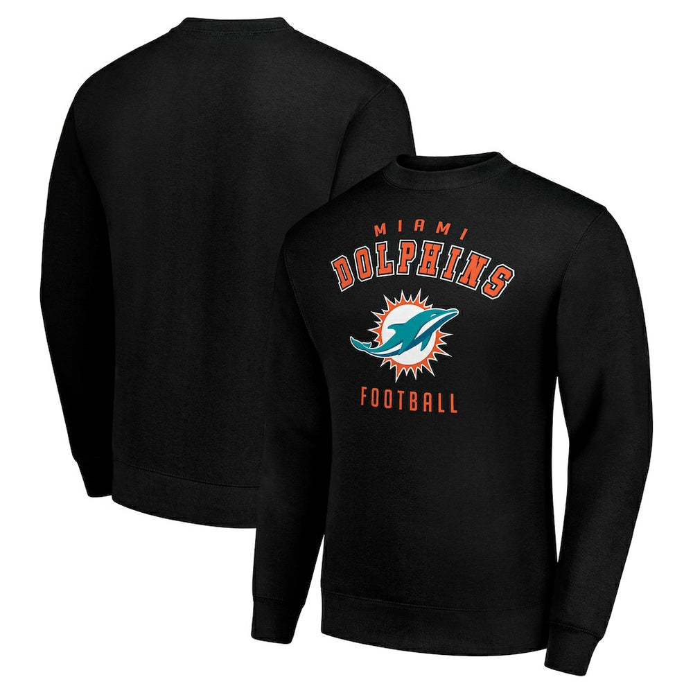Miami Dolphins Starter Team Logo Pullover Sweatshirt Black