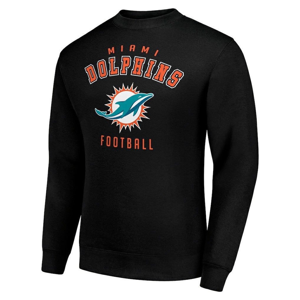 Miami Dolphins Starter Team Logo Pullover Sweatshirt Black