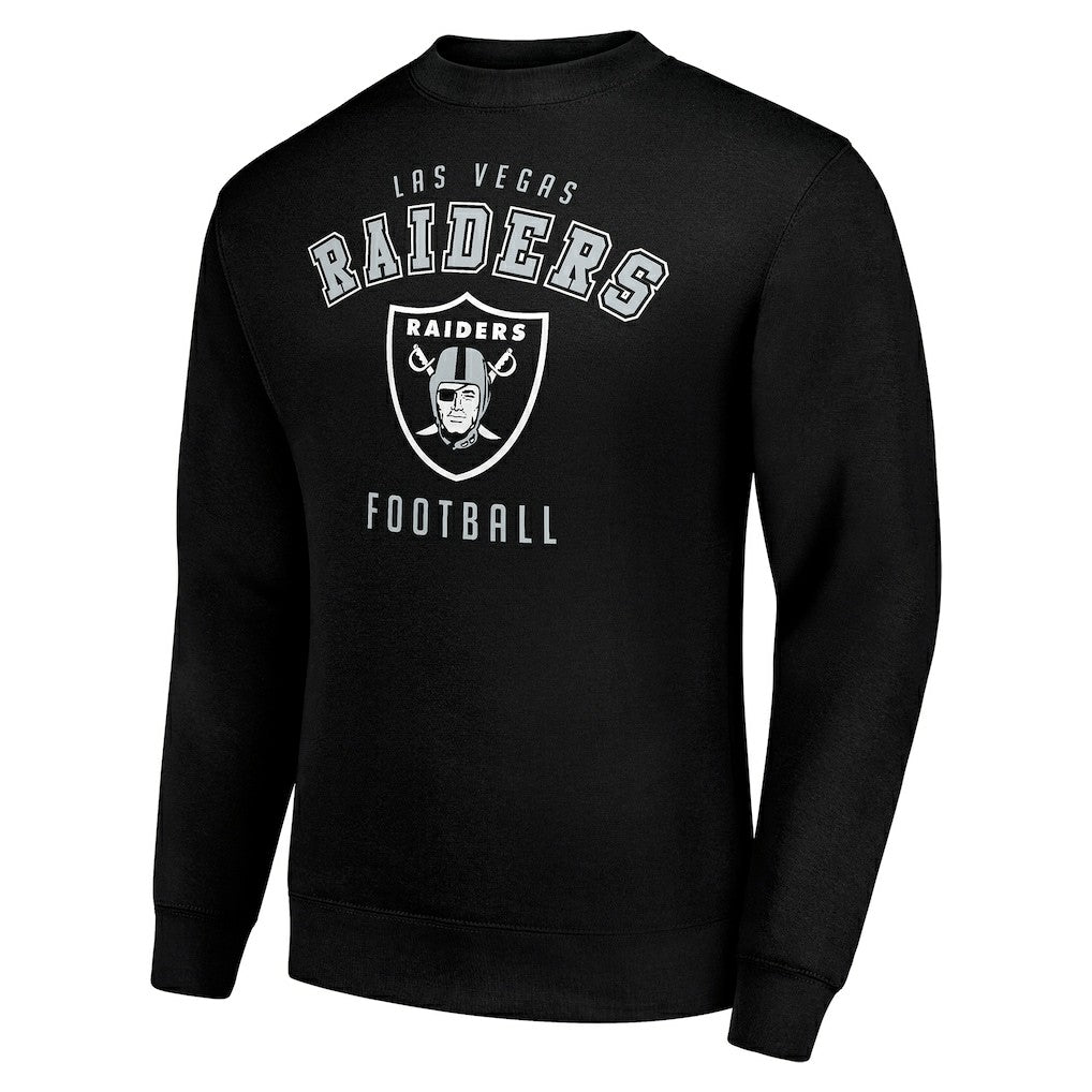 Las Vegas Raiders Starter Team Logo Pullover Sweatshirt Black