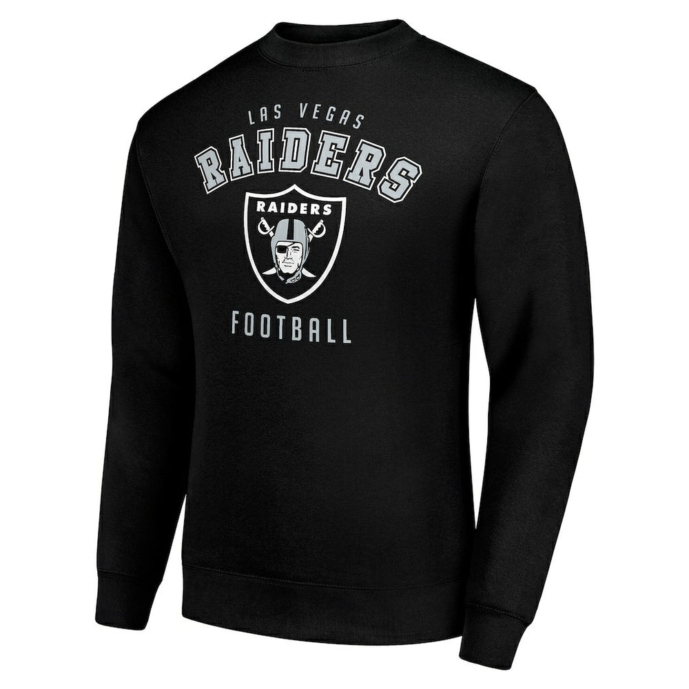 Las Vegas Raiders Starter Team Logo Pullover Sweatshirt Black