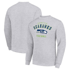 Seattle Seahawks Starter Team Logo Pullover Sweatshirt Heather Gray