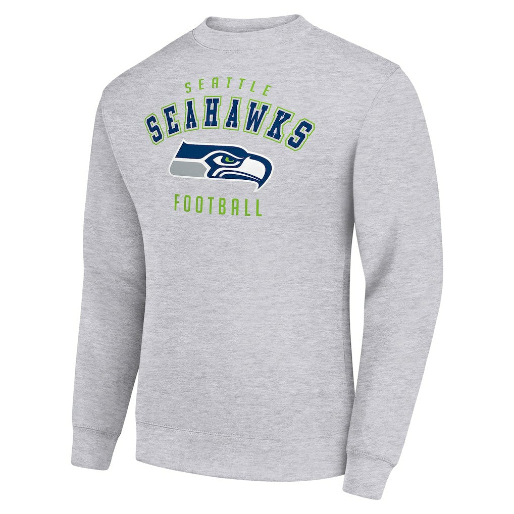 Seattle Seahawks Starter Team Logo Pullover Sweatshirt Heather Gray