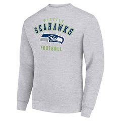 Seattle Seahawks Starter Team Logo Pullover Sweatshirt Heather Gray