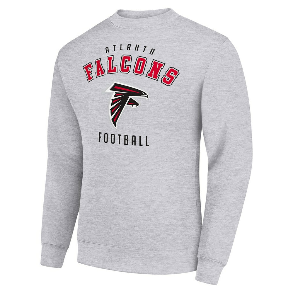 Atlanta Falcons Starter Team Logo Pullover Sweatshirt Heather Gray