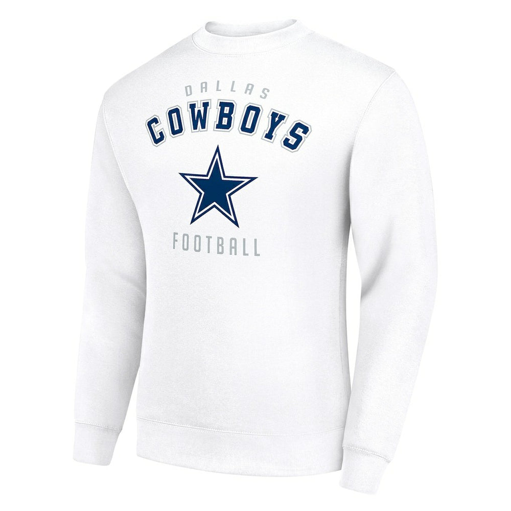 Dallas Cowboys Starter Team Logo Pullover Sweatshirt White