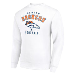 Denver Broncos Starter Team Logo Pullover Sweatshirt White