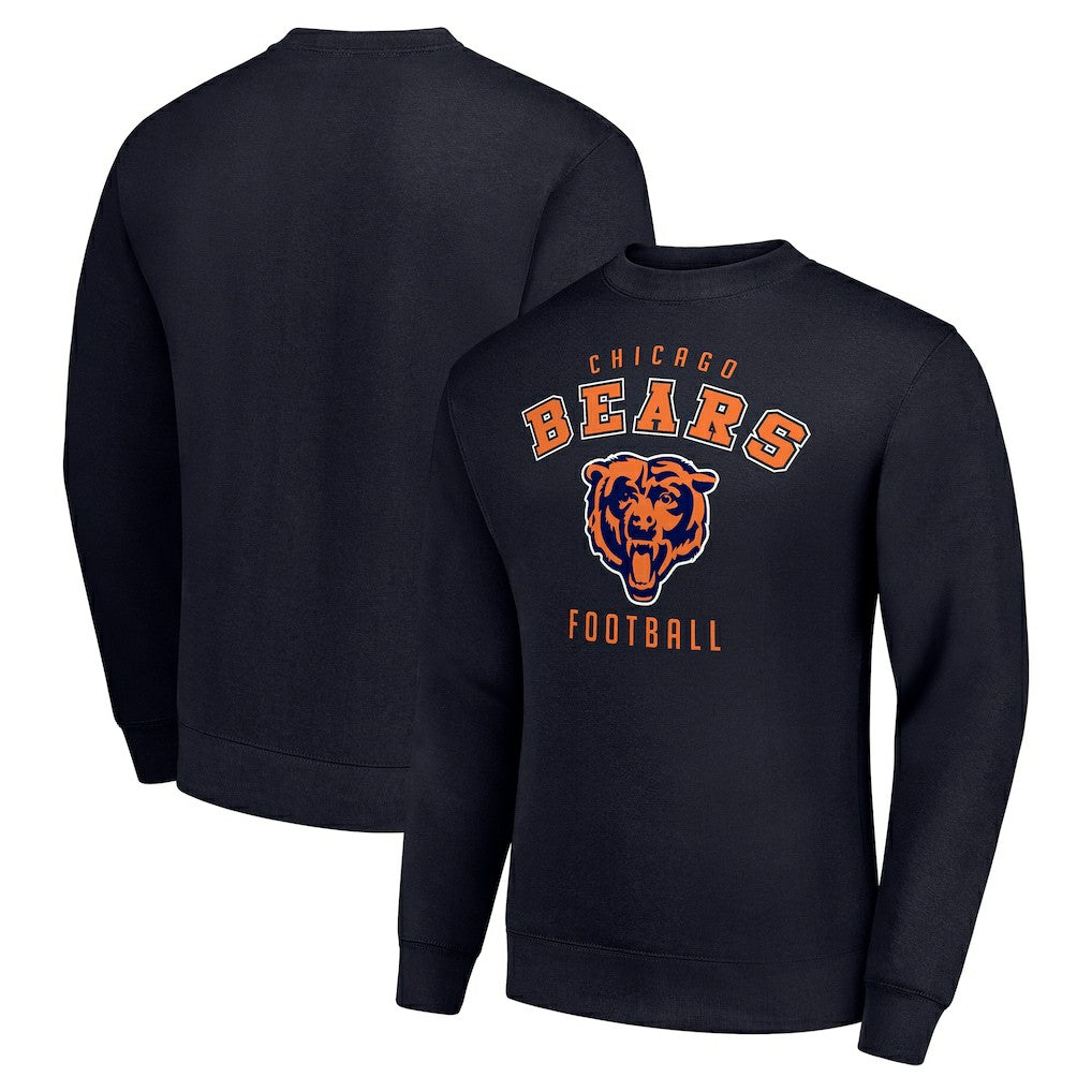 Chicago Bears Starter Team Logo Pullover Sweatshirt Navy