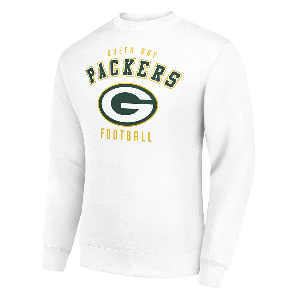 Green Bay Packers Starter Team Logo Pullover Sweatshirt White