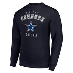 Dallas Cowboys Starter Team Logo Pullover Sweatshirt Navy