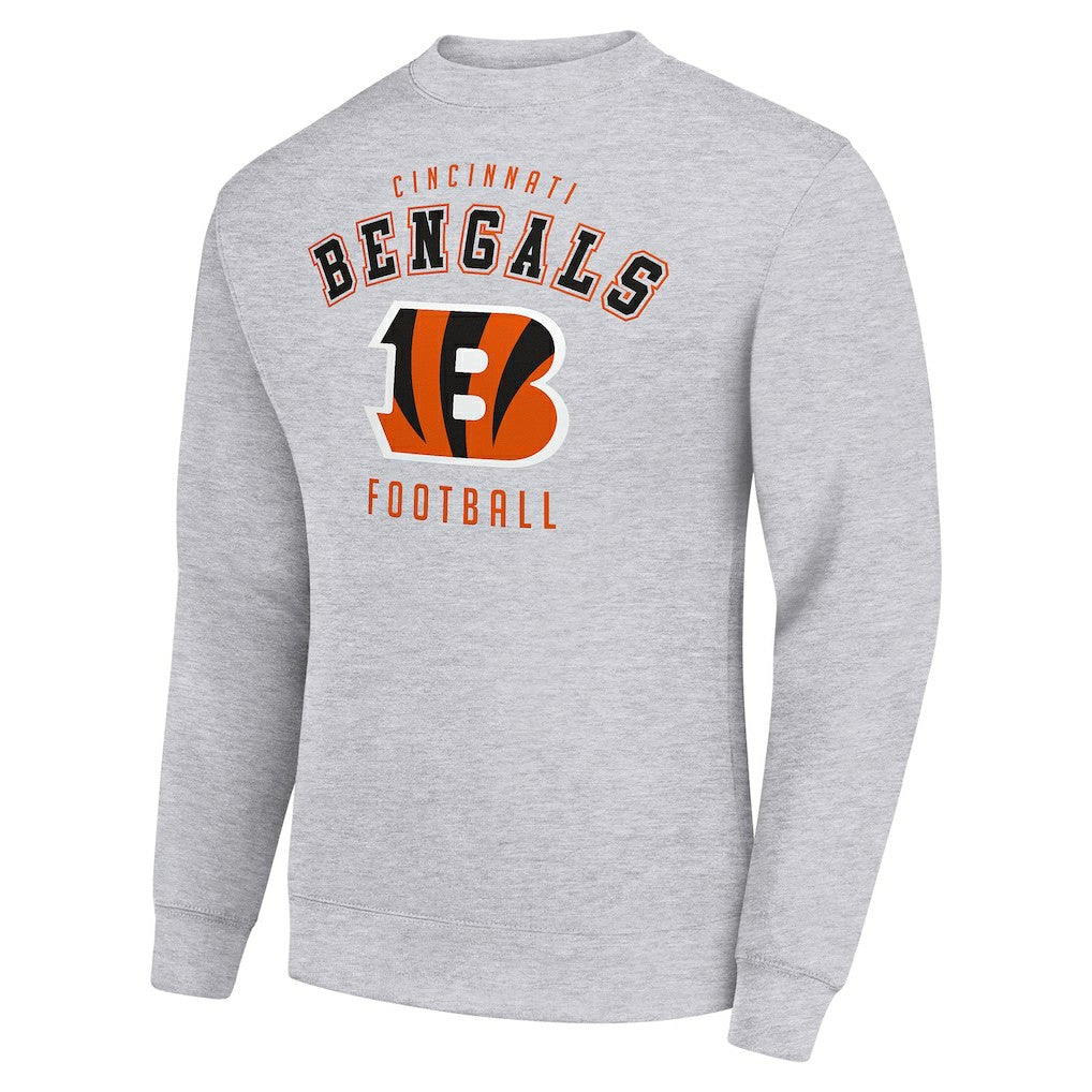 Cincinnati Bengals Starter Team Logo Pullover Sweatshirt Heather Gray