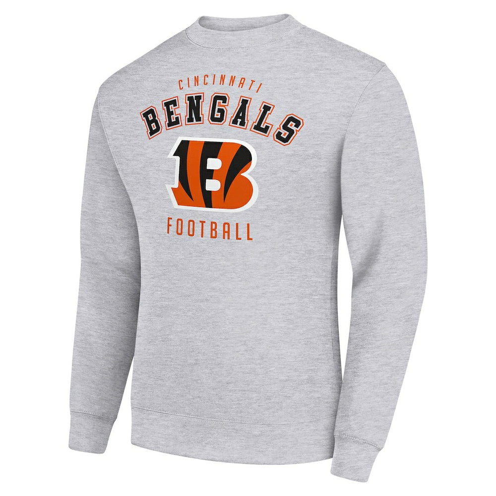 Cincinnati Bengals Starter Team Logo Pullover Sweatshirt Heather Gray
