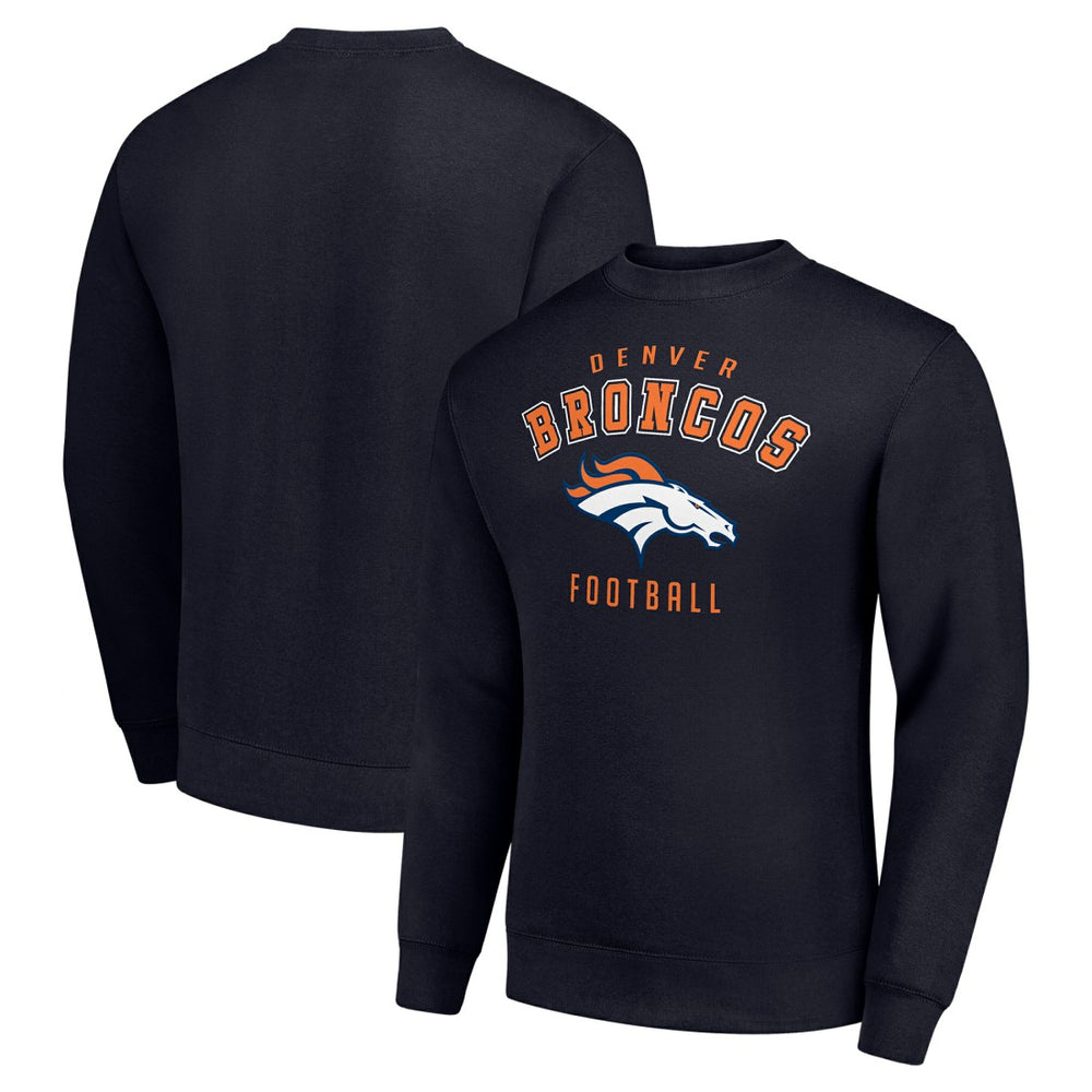 Denver Broncos Starter Team Logo Pullover Sweatshirt Navy
