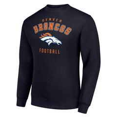 Denver Broncos Starter Team Logo Pullover Sweatshirt Navy