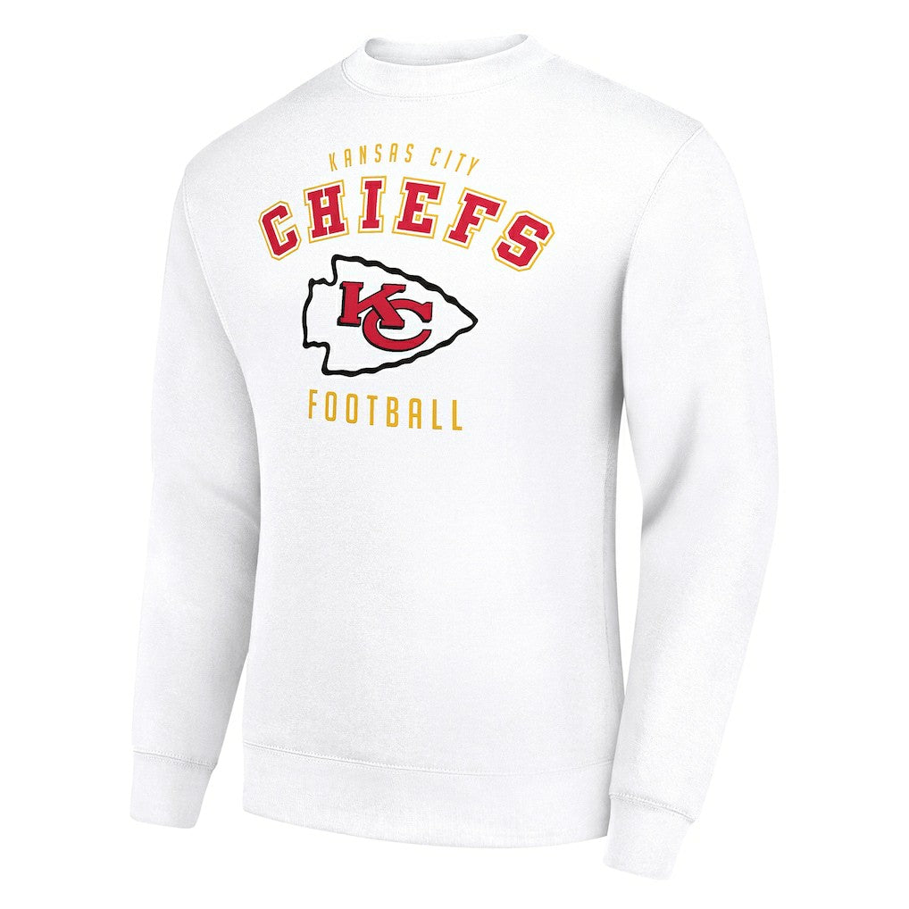 Kansas City Chiefs Starter Team Logo Pullover Sweatshirt White
