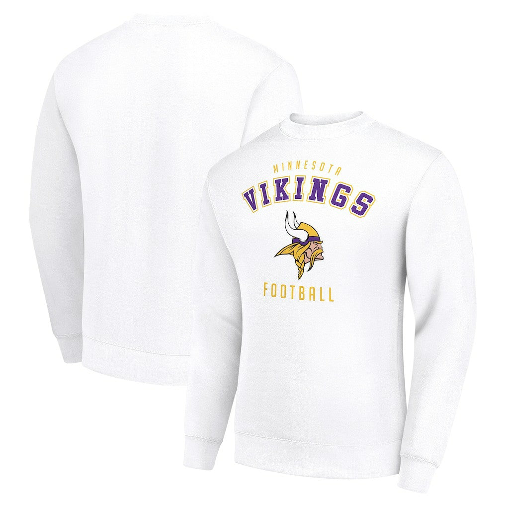 Minnesota Vikings Starter Team Logo Pullover Sweatshirt White