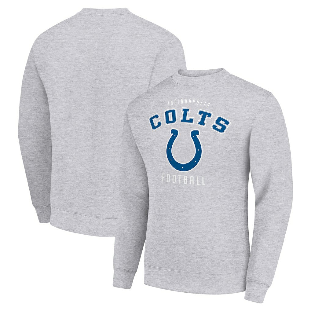 Indianapolis Colts Starter Team Logo Pullover Sweatshirt Heather Gray