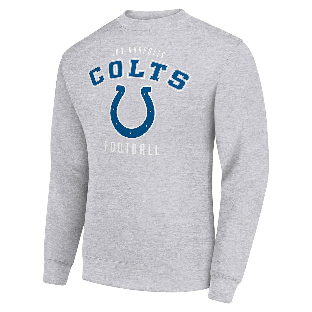 Indianapolis Colts Starter Team Logo Pullover Sweatshirt Heather Gray