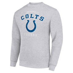 Indianapolis Colts Starter Team Logo Pullover Sweatshirt Heather Gray