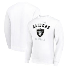 Las Vegas Raiders Starter Team Logo Pullover Sweatshirt White