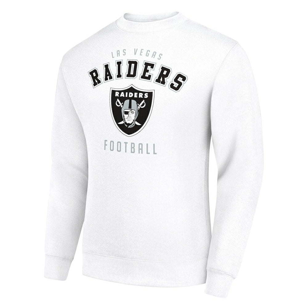 Las Vegas Raiders Starter Team Logo Pullover Sweatshirt White