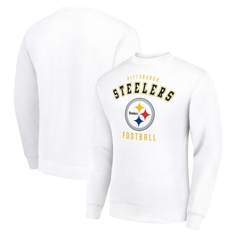 Pittsburgh Steelers Starter Team Logo Pullover Sweatshirt White