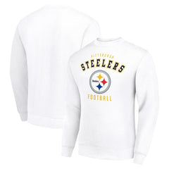 Pittsburgh Steelers Starter Team Logo Pullover Sweatshirt White