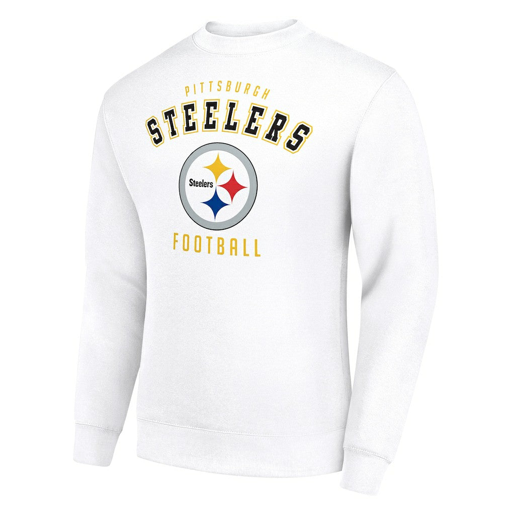 Pittsburgh Steelers Starter Team Logo Pullover Sweatshirt White
