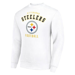 Pittsburgh Steelers Starter Team Logo Pullover Sweatshirt White