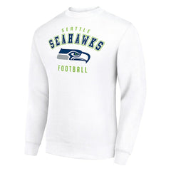 Seattle Seahawks Starter Team Logo Pullover Sweatshirt White