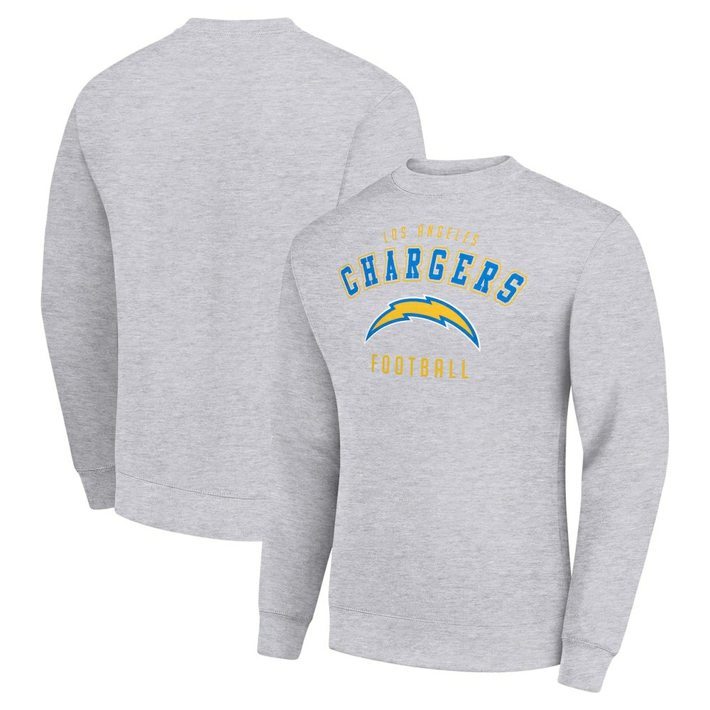 Los Angeles Chargers Starter Team Logo Pullover Sweatshirt Heather Gray